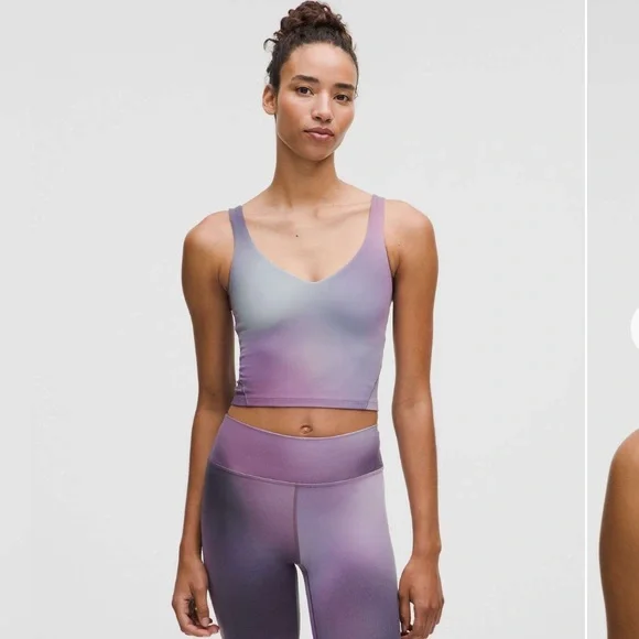 NWT/EUC Lululemon Matching Align Purple Set. Size 4 - Picture 7 of 10